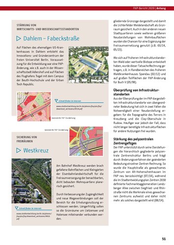 Berichte zur Flächennutzungsplanung Berlin